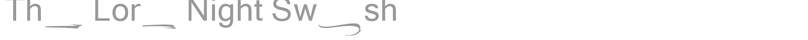 The Lord Night font preview